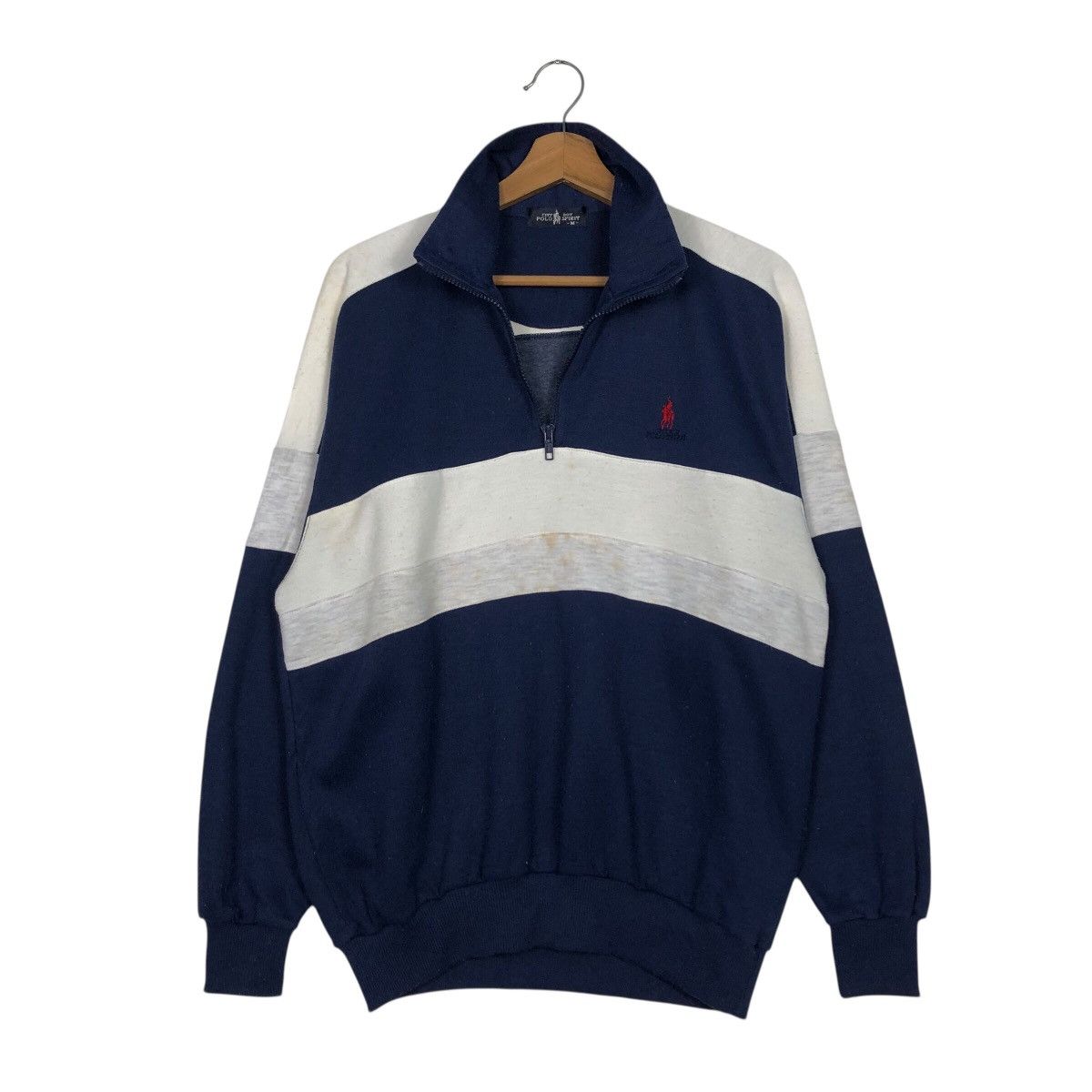 Japanese Brand 📌Vintage Half Zipper Anorak Sweatshirt Collar Polo Spirit Size US M / EU 48-50 / 2 - 12 Thumbnail
