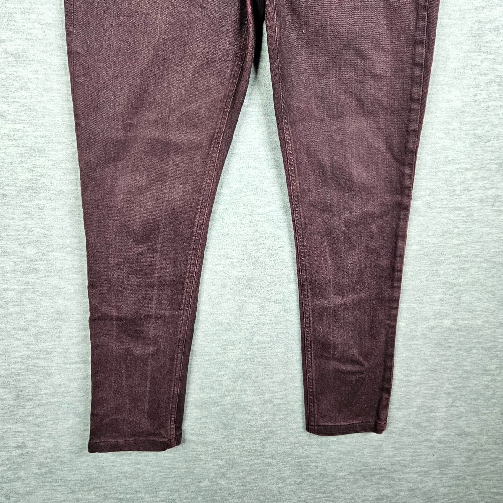 Rag & Bone rag & bone Women's Jeans Size 27 Skinny Denim Purple High-Rise Coated 5-Pocket Regular Rise Vintage: No Size 27" / US 4 / IT 40 - 4 Thumbnail
