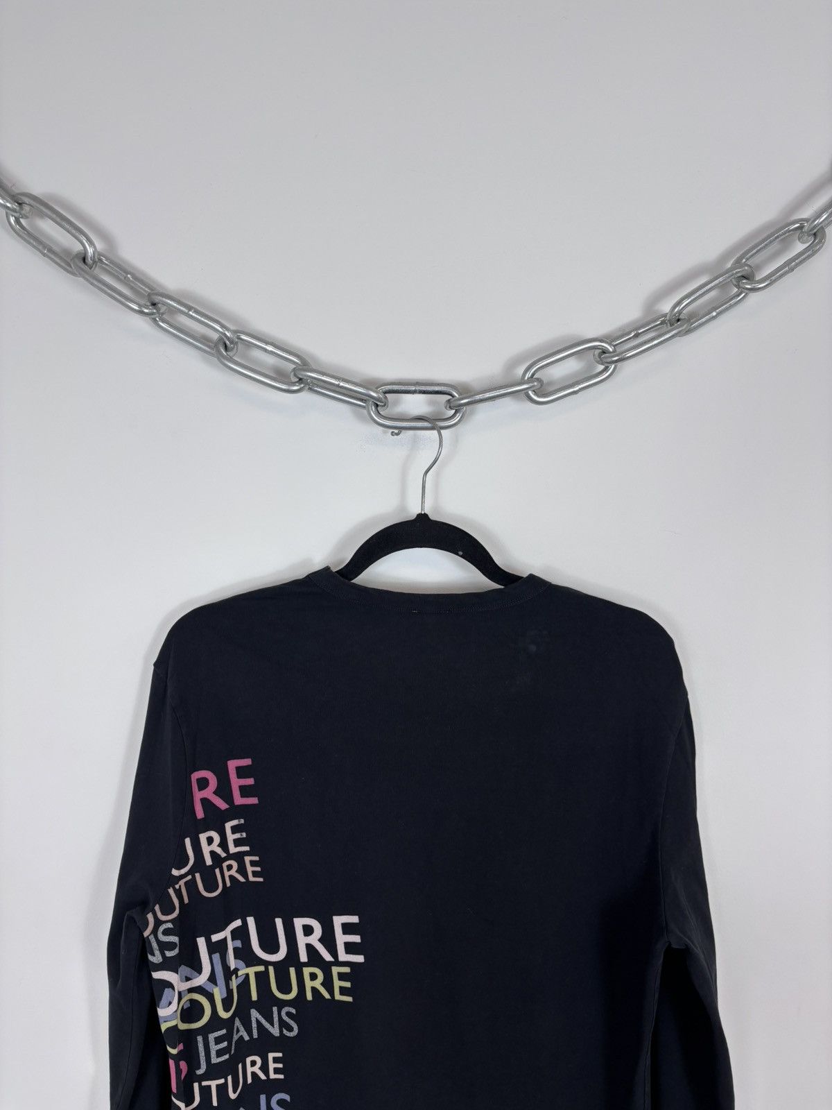 Versace Jeans Couture Versace Jeans Couture Vintage Monogram Black Long Sleeve Tee Size US M / EU 48-50 / 2 - 13 Thumbnail