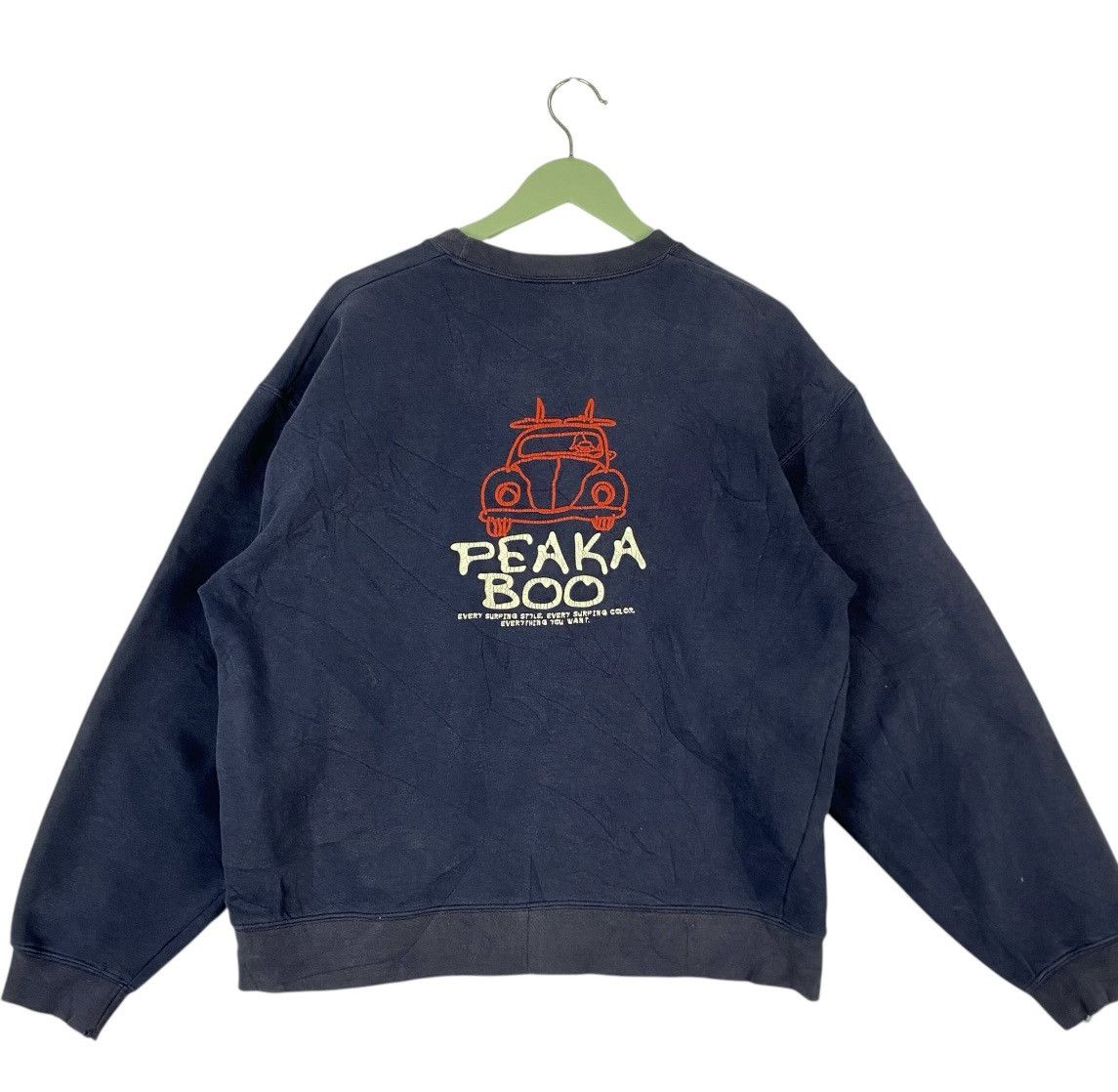 Designer × Vintage Vintage Rare PEAKA BOO Volkswagen Beetle Big Logo Hoodie Size US L / EU 52-54 / 3 - 4 Thumbnail