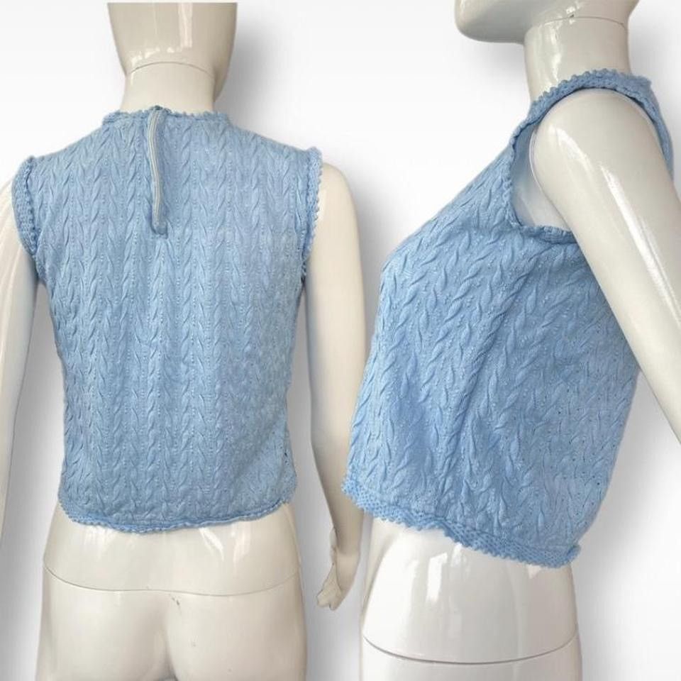 Vintage Older Glitter Vest Size M / US 6-8 / IT 42-44 - 3 Thumbnail