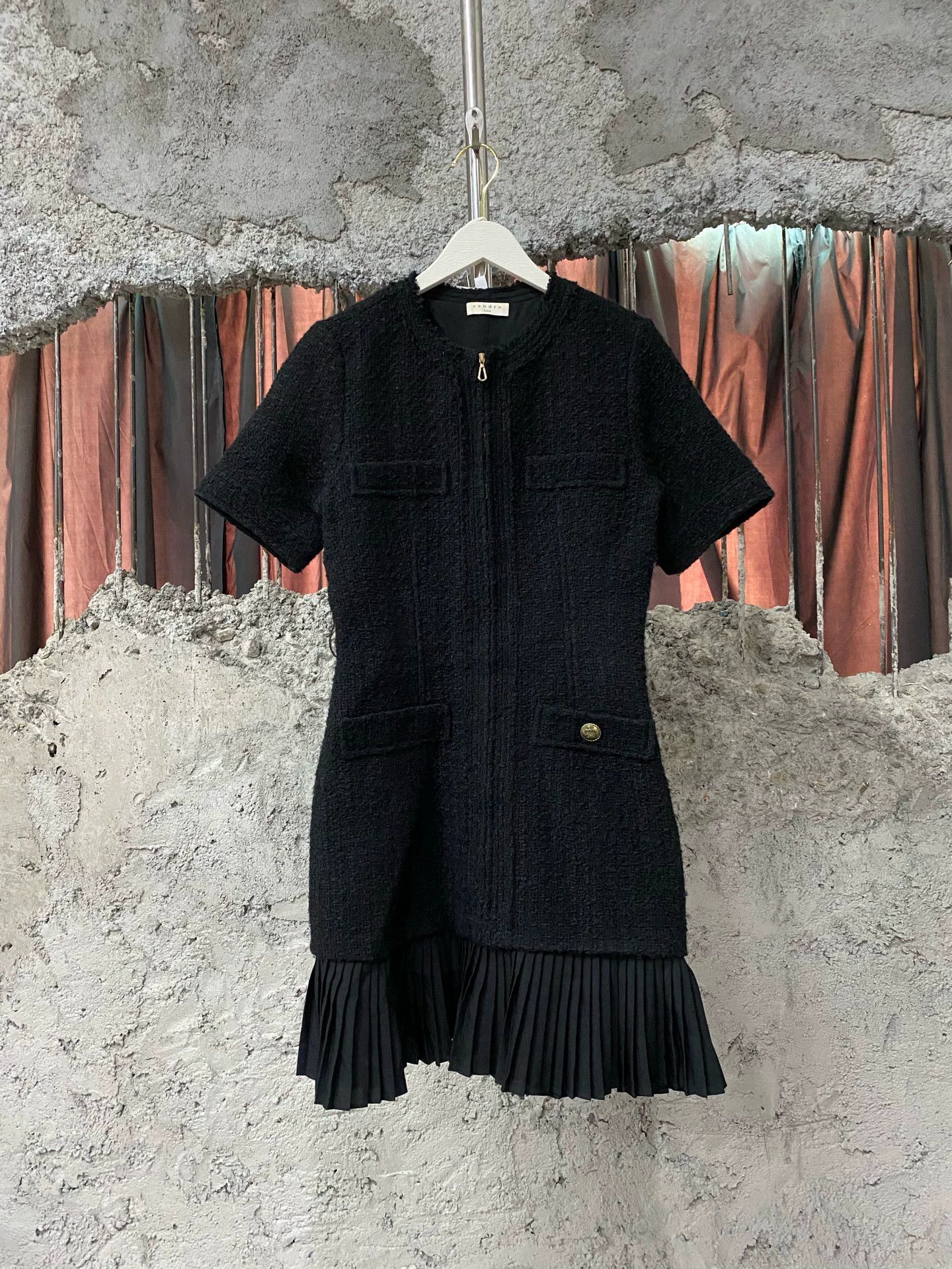Sandro dress size 36 99 new missing button