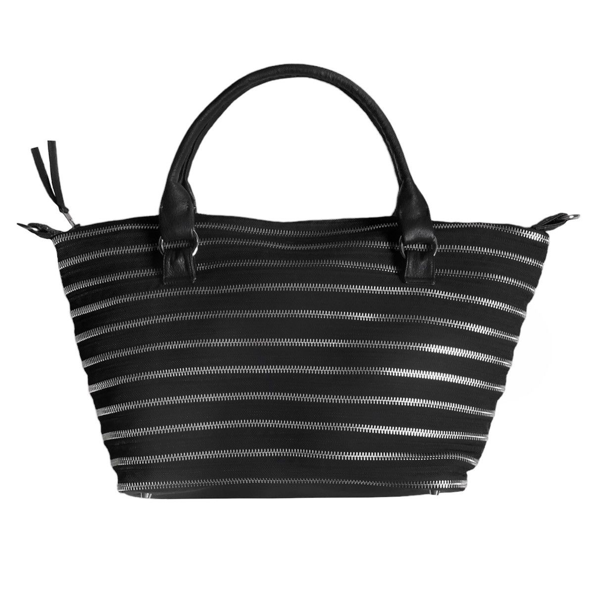 Designer × Japanese Brand 🧿17m long accordion zip tote bag black Size ONE SIZE - 1 Thumbnail