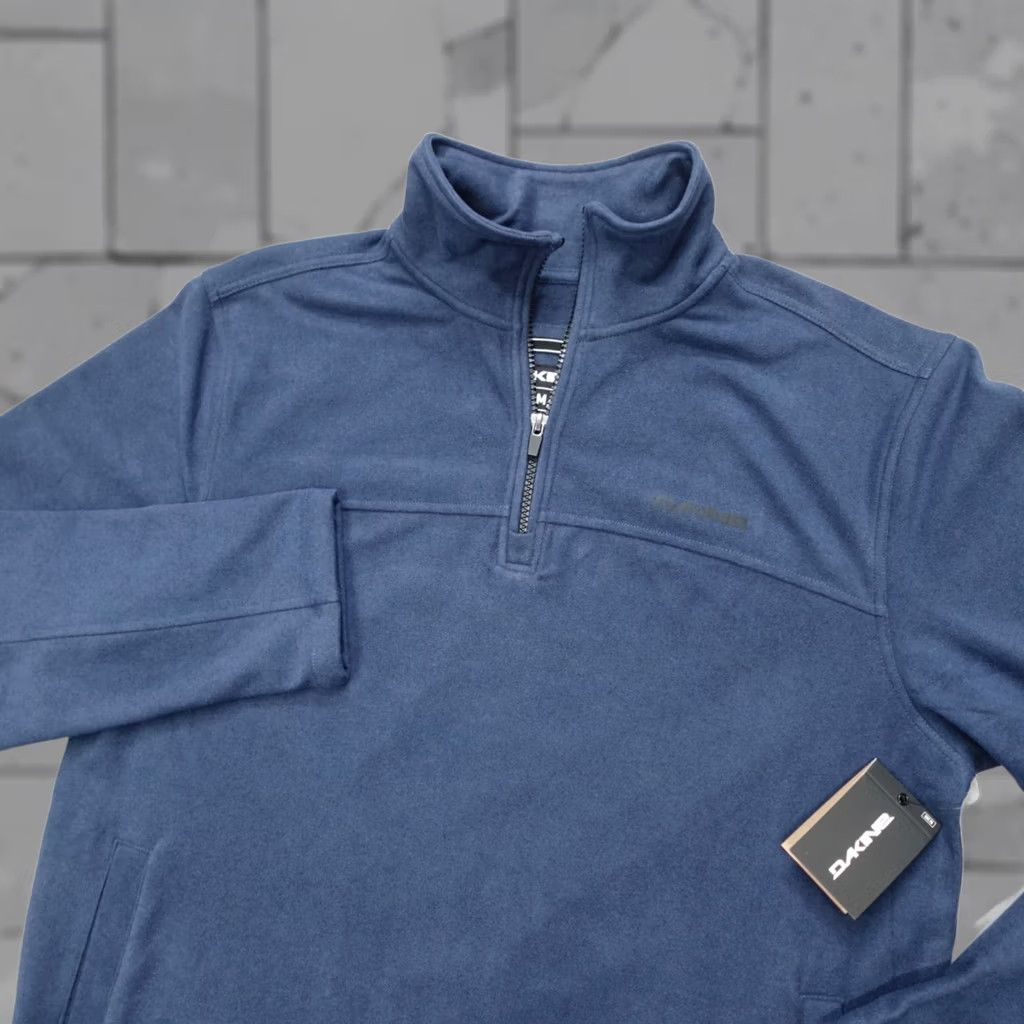 Dakine DAKINE 1/4 Zip Fleece Pullover NAVAL ACADEMY BLUE Stretch Men's Size M Shirt, Regular, Logo, Zip, Mock Neck, Long Sleeve, Activewear, Casual, Travel Size US M / EU 48-50 / 2 - 1 Thumbnail