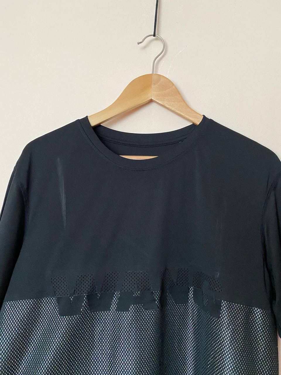 1017 ALYX 9SM × Alexander Wang Alexander Wang H&M Mens Black Oversized Big Logo T Shirt Tee Size US S / EU 44-46 / 1 - 4 Thumbnail