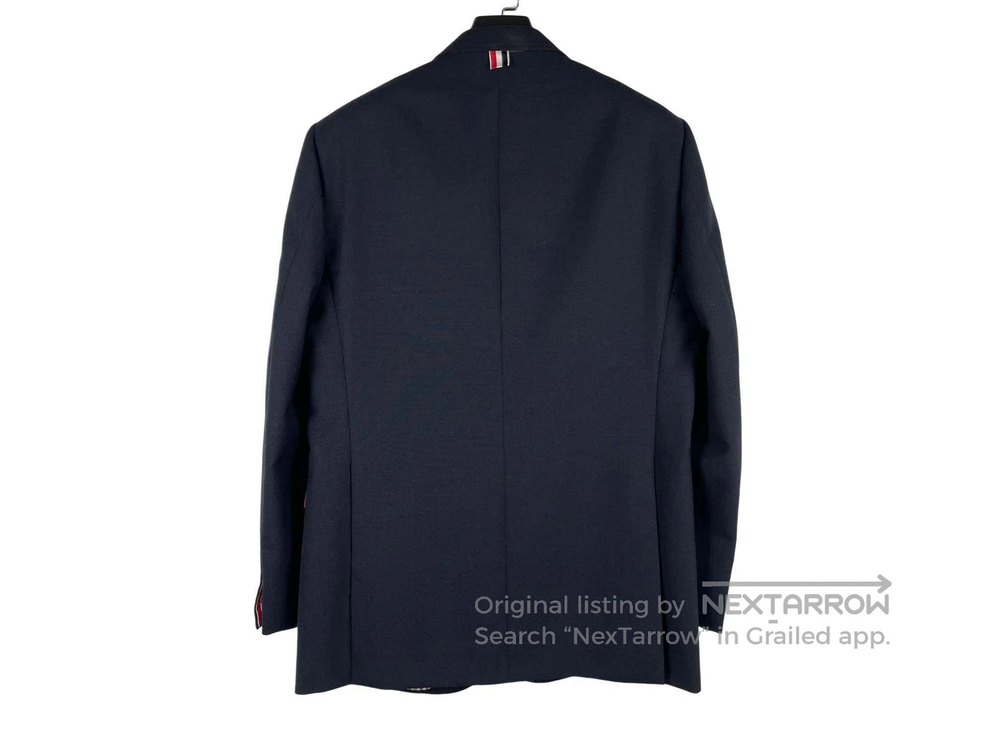 Thom Browne Thom Browne Classic Striped Golden Button Jacket Size US XL / EU 56 / 4 - 2 Thumbnail