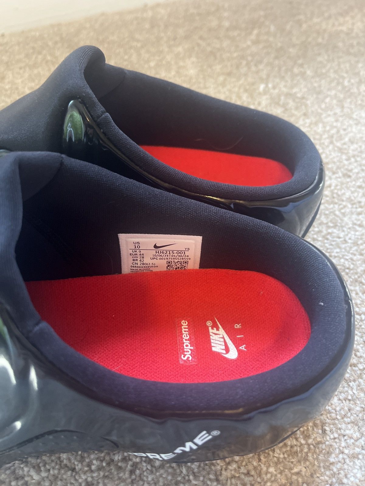Nike × Supreme Nike x Supreme Black Clogposite Size US 10 / EU 43 - 7 Thumbnail