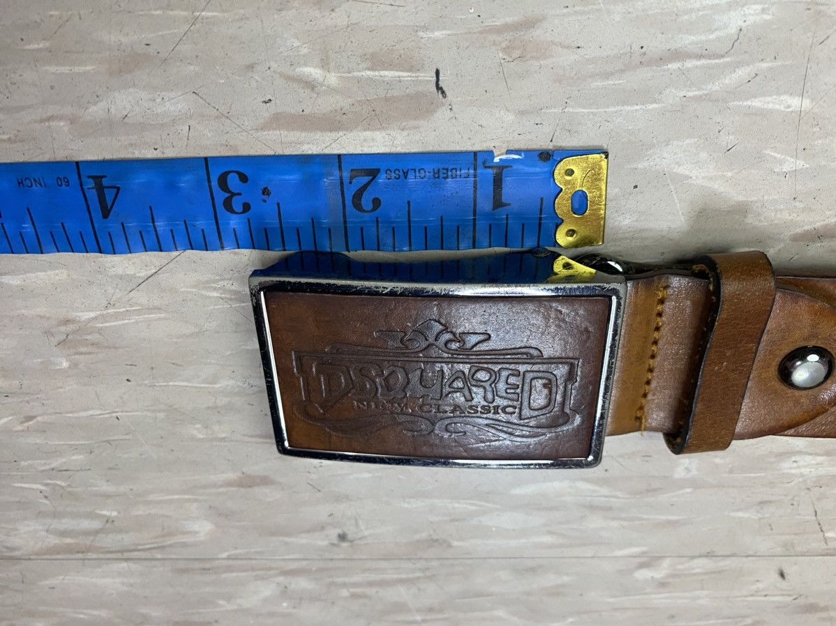 Dsquared2 × Vintage Dsquared new classic leather belt Size 34 - 5 Thumbnail
