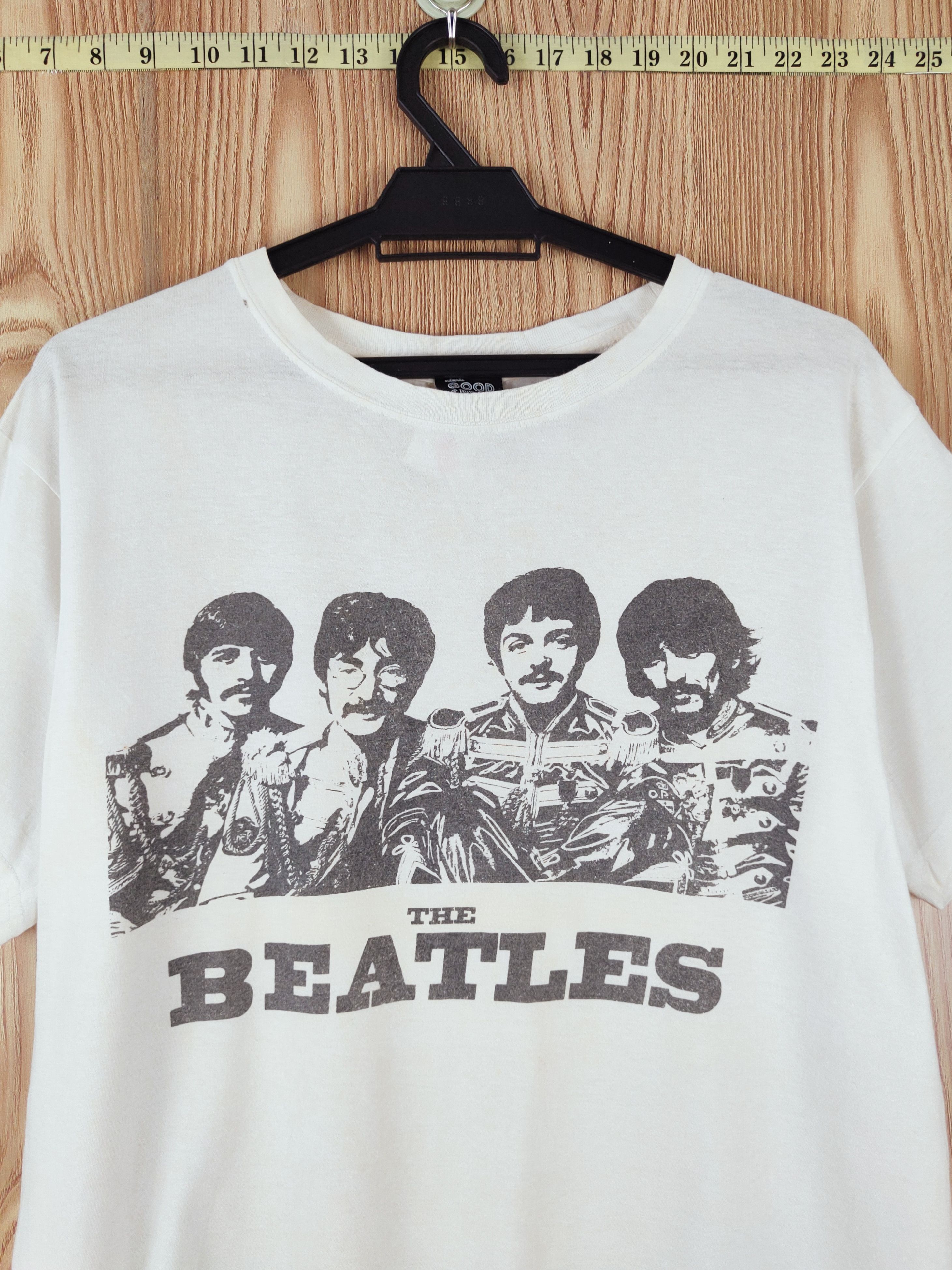Apple × Band Tees Good Speed White The Beatles Short Sleeve T-shirts #W413 Size L / US 10 / IT 46 - 2 Thumbnail