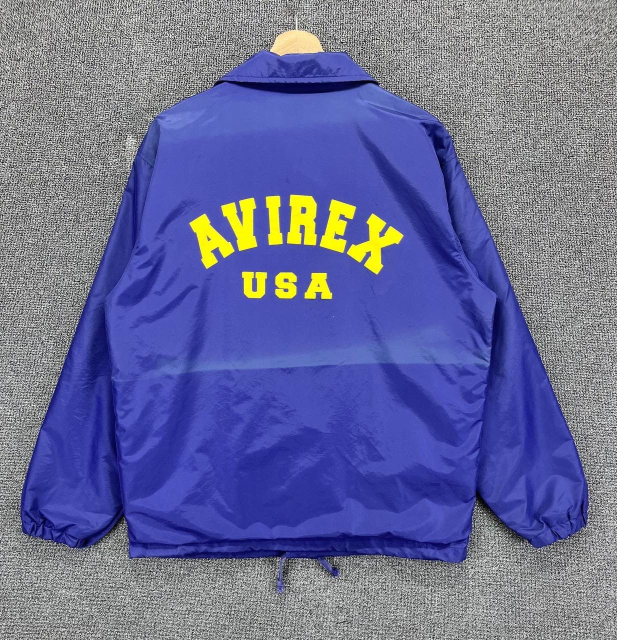 Avirex Vintage Avirex Spell Out Trashed Button Up Coach Jacket Size US M / EU 48-50 / 2 - 1 Thumbnail