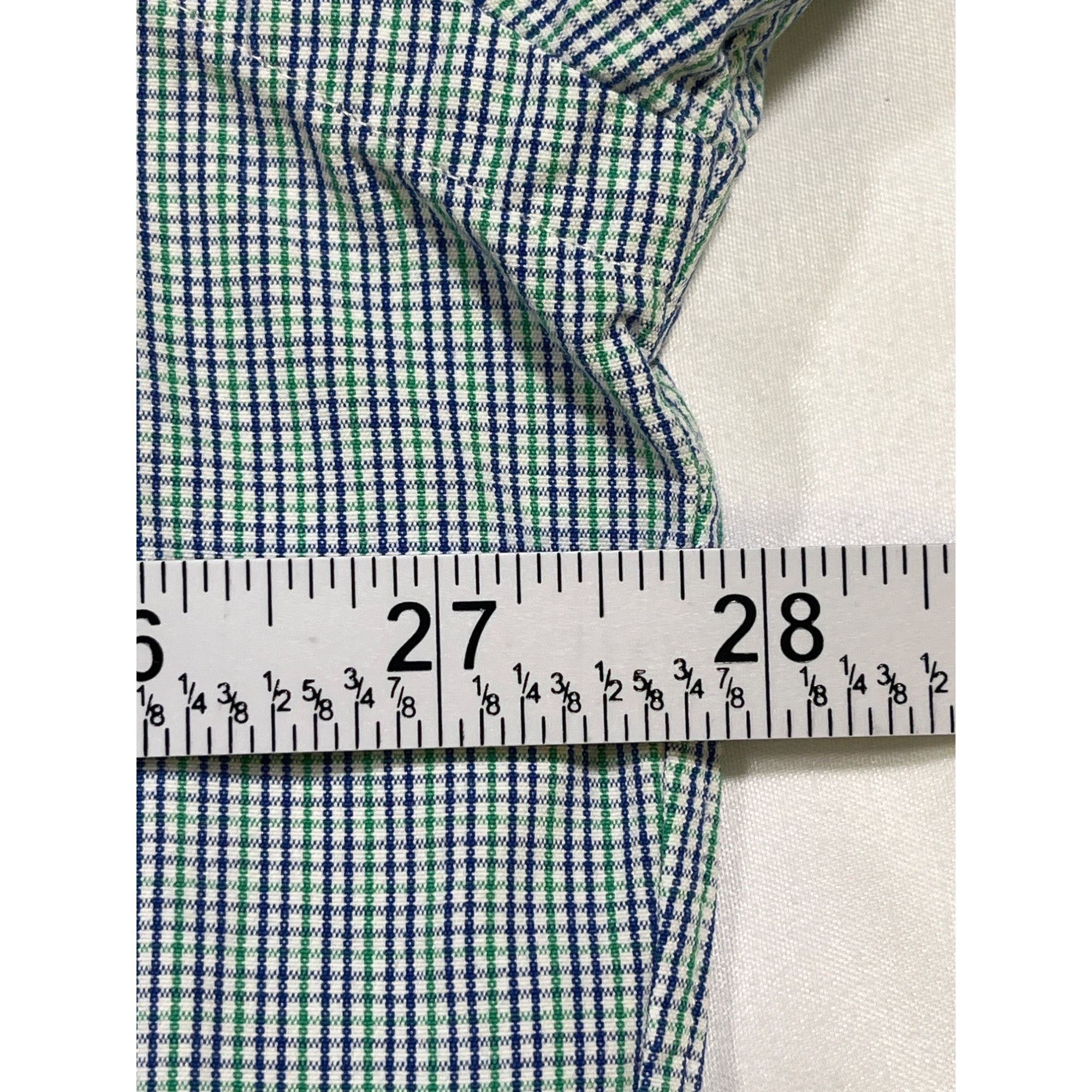 Ralph Lauren Ralph Lauren SKU 7741 Mens Blue and Green Plaid Long Sleeve Size US XL / EU 56 / 4 - 4 Thumbnail