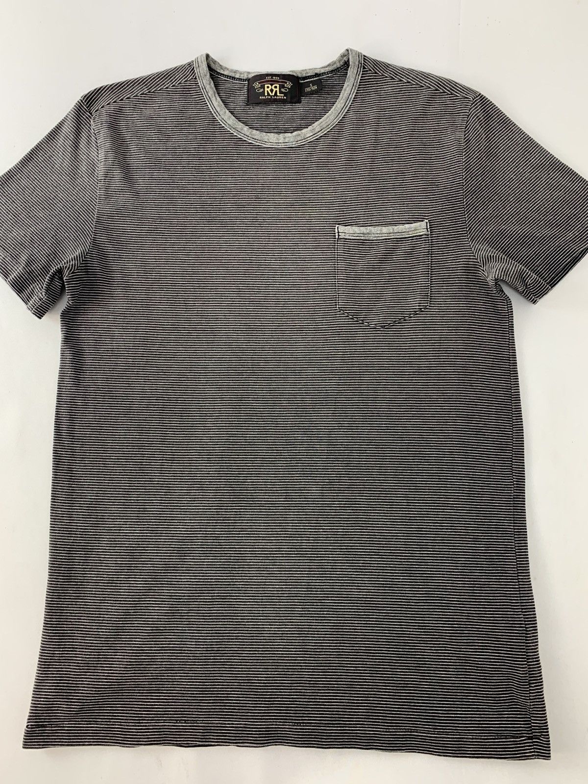 Ralph Lauren Double RRL Ralph Lauren Crewneck Single Pocket Striped Tee Size US S / EU 44-46 / 1 - 2 Thumbnail