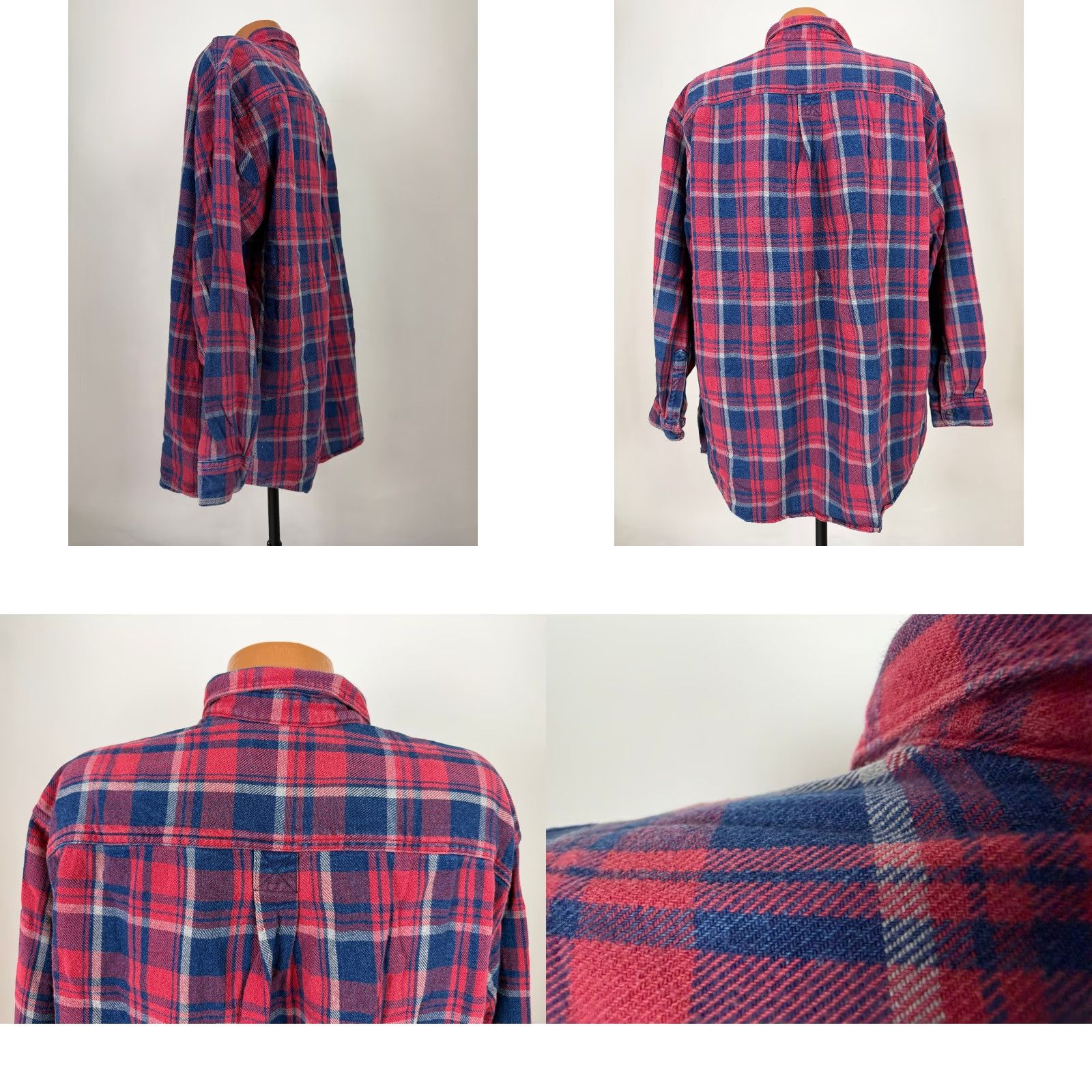 Vintage VINTAGE LL Bean Shirt XXL Indigo Plaid Heavyweight Cotton 90s Button-Up Men's 2XL Grunge Outdoor Casual Workwear Size US XXL / EU 58 / 5 - 8 Thumbnail