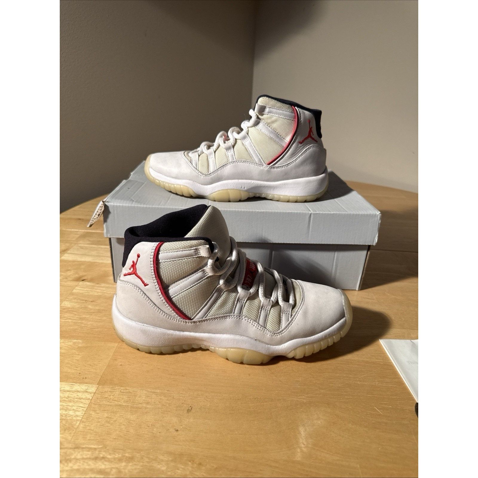 Jordan Brand Size 5.5Y 7 Women Jordan 11 Retro Platinum Tint Size US 5.5 / EU 38 - 2 Thumbnail