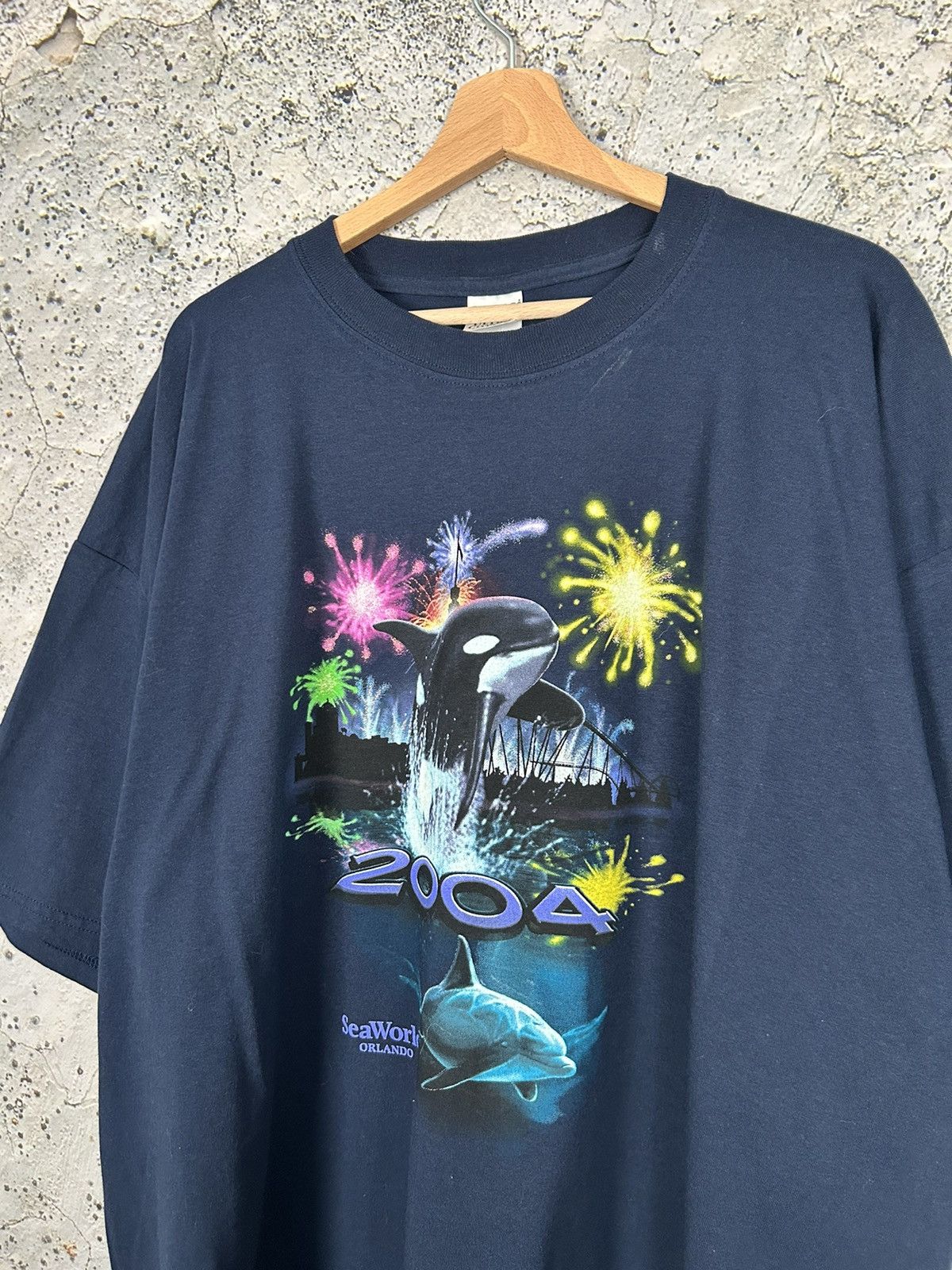 Vintage Vintage Sea World Orlando 2004 Animal Graphic Tee Retro Size US XXL / EU 58 / 5 - 3 Thumbnail