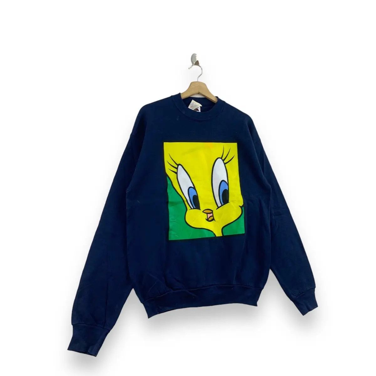 Vintage Vintage 1993 LOONEY TUNES TWEETY Bird Crewneck Size L / US 10 / IT 46 - 6 Thumbnail
