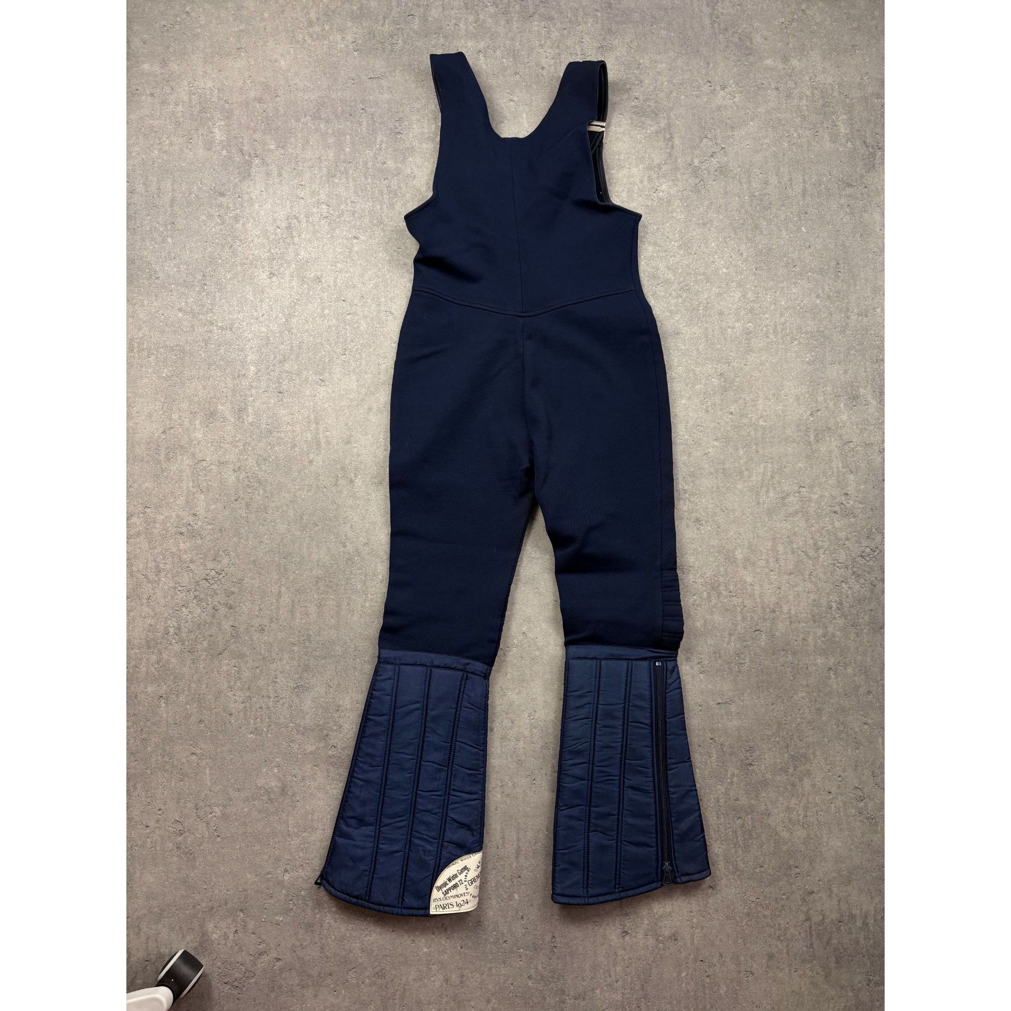 Ellesse VTG Ellesse Italy Women's Ski Bib Salopettes Navy Blue 1968 Size 25" / US 0 / IT 36 - 7 Thumbnail