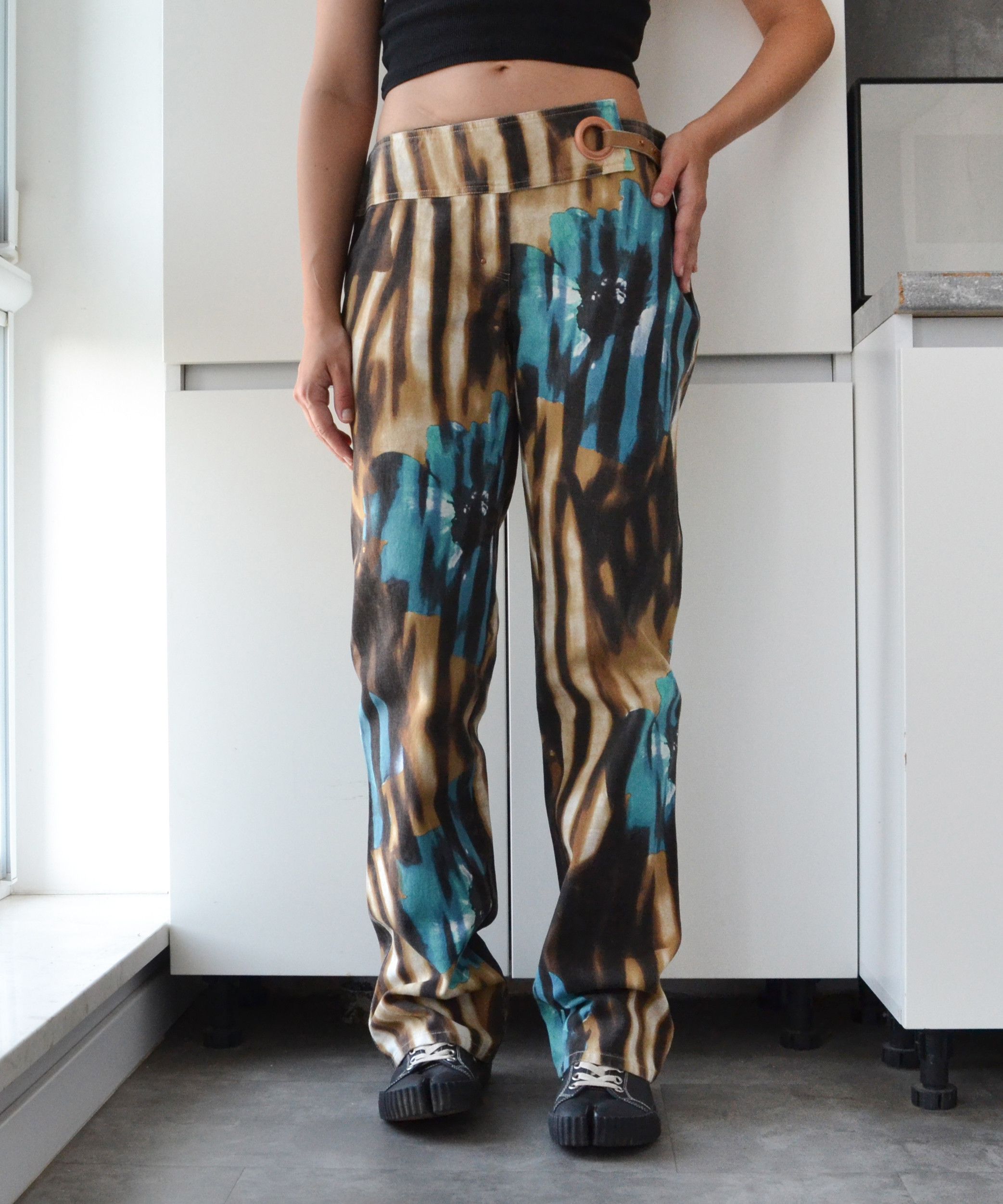 Just Cavalli Roberto Cavalli Jeans Pants Printed y2k Print 90s Flower Size 32" / US 10 / IT 46 - 3 Thumbnail