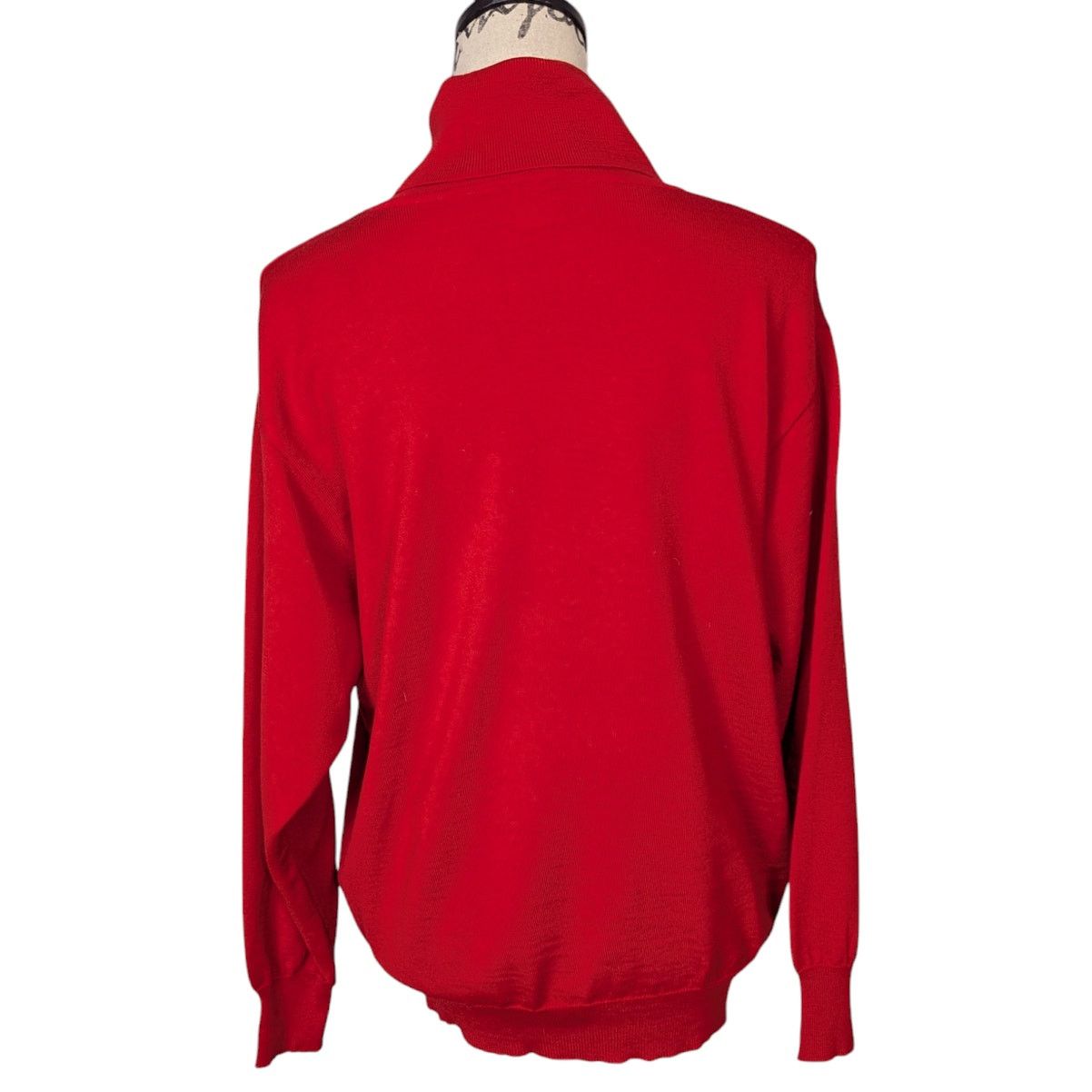 Other Marz Wool Turtleneck Sweater Red Size 14 Size XL / US 12-14 / IT 48-50 - 2 Thumbnail