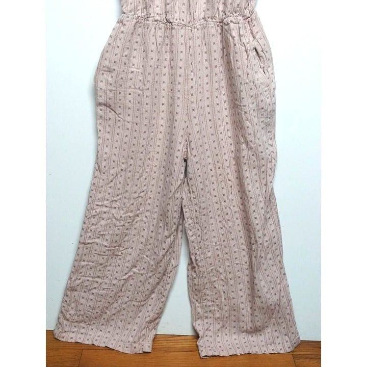 Designer Universal Thread Jumpsuit Womens XS/S LINEN BLEND beige ball Size 30" / US 8 / IT 44 - 4 Thumbnail