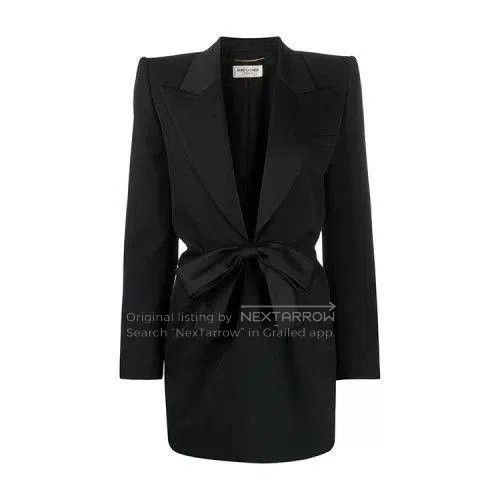 Saint Laurent Paris Saint Laurent Black Blazer Dress. Size M / US 6-8 / IT 42-44 - 9 Thumbnail