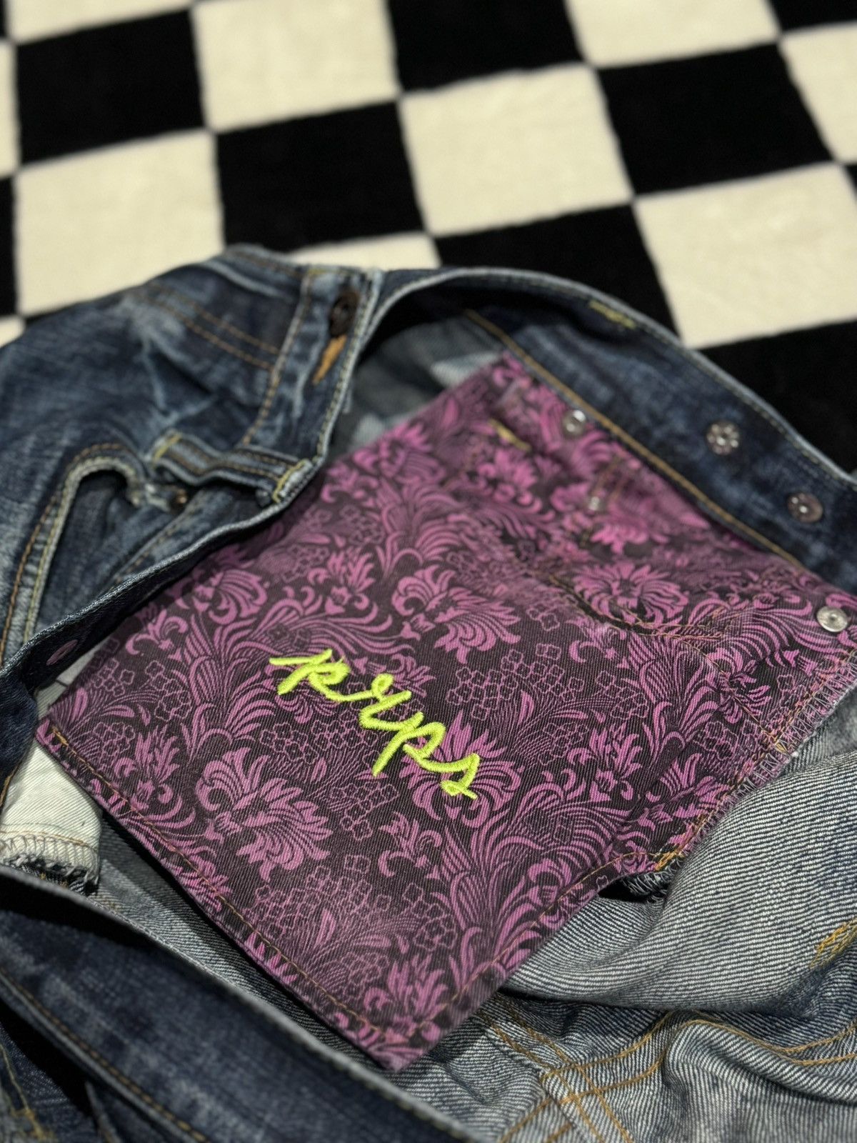 Prps RARE $638 SELVEDGE JAPAN DISTRESSED JEANS DENIM Size US 33 - 13 Thumbnail