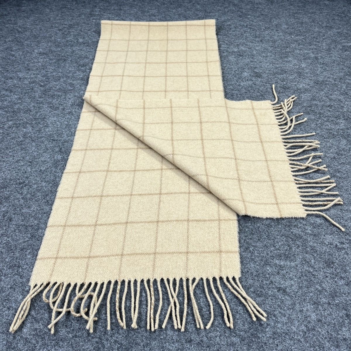 Johnstons Of Elgin × Vintage Johnstons Of Elgin Scarf / Muffler / Neckwear T932 Size ONE SIZE - 2 Thumbnail