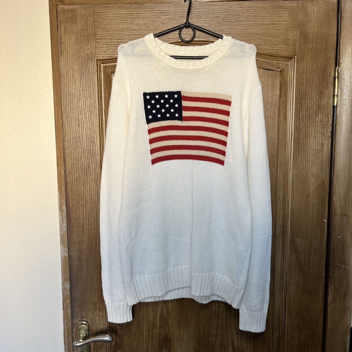 Polo Ralph Lauren USA Flag Knitted Sweater Sweatshirt
