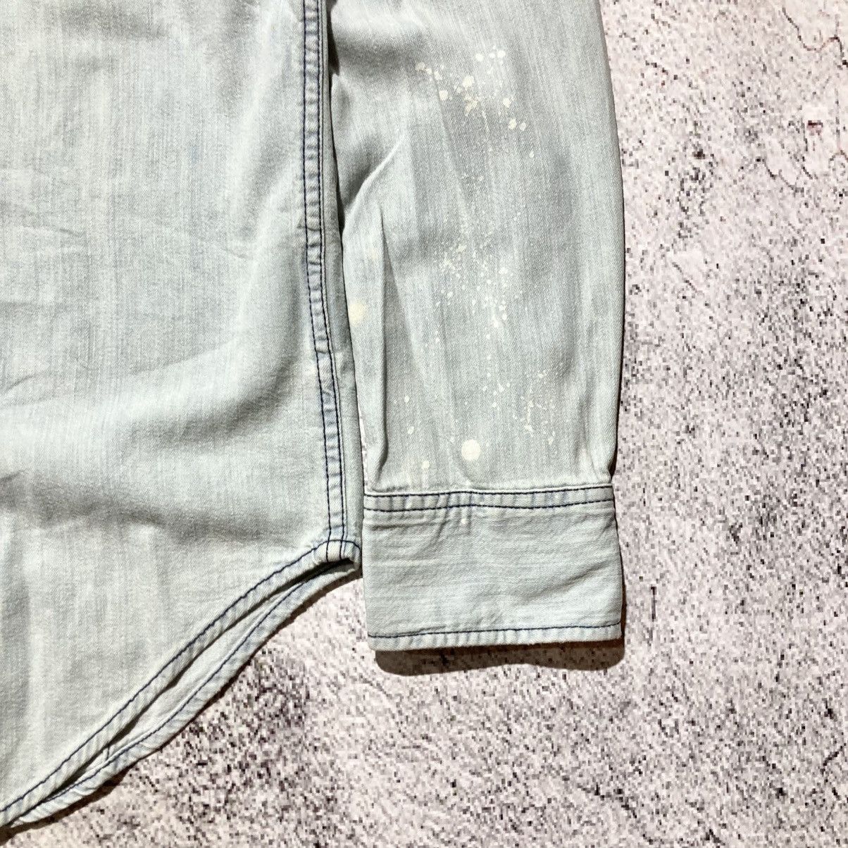 Diesel Vintage Diesel Cowboy Western Shirt Blue Washed Jeans Size US XL / EU 56 / 4 - 7 Thumbnail