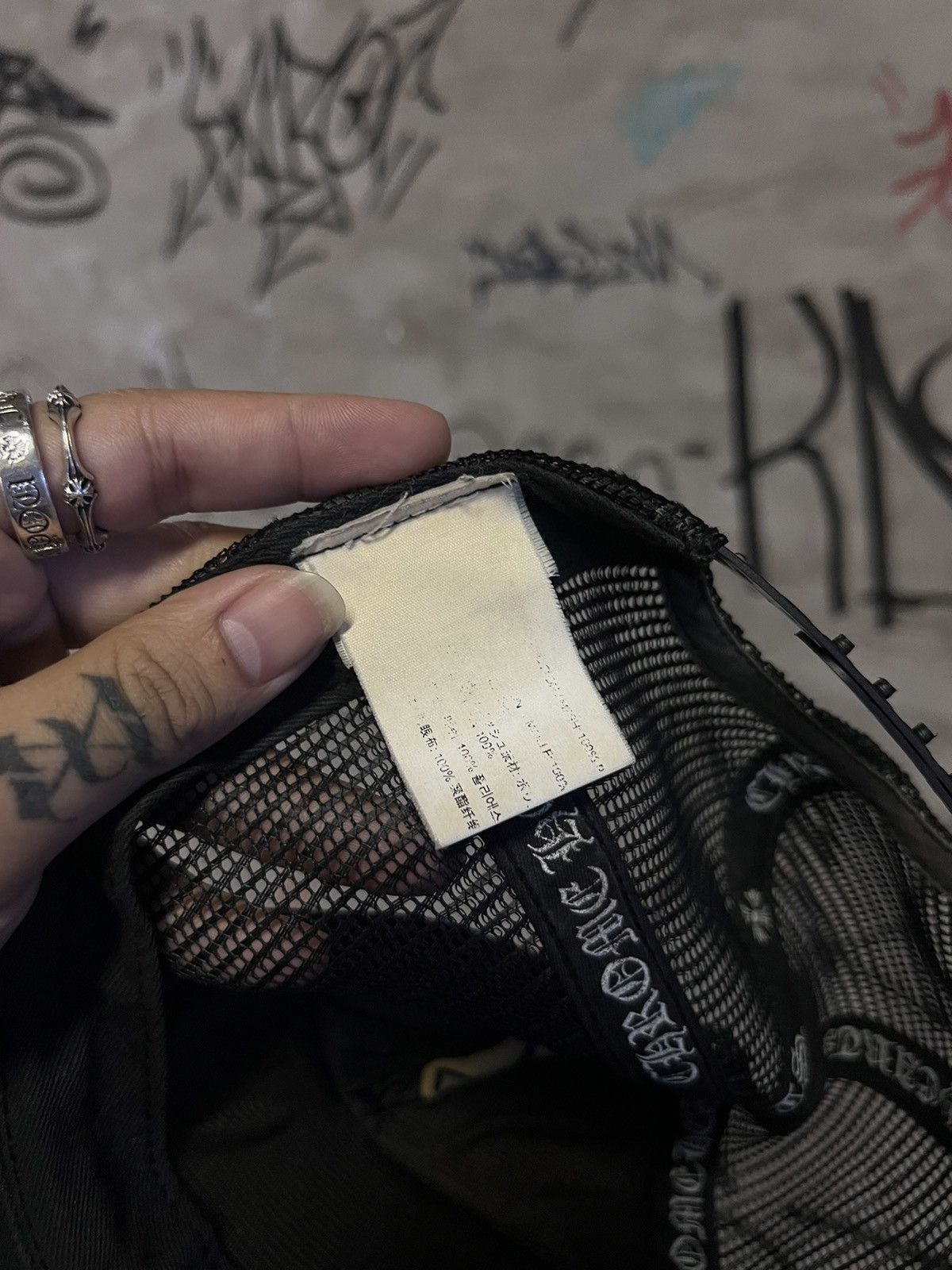 Chrome Hearts Chrome Hearts FUCK Hollywood Trucker Hat Size ONE SIZE - 6 Thumbnail