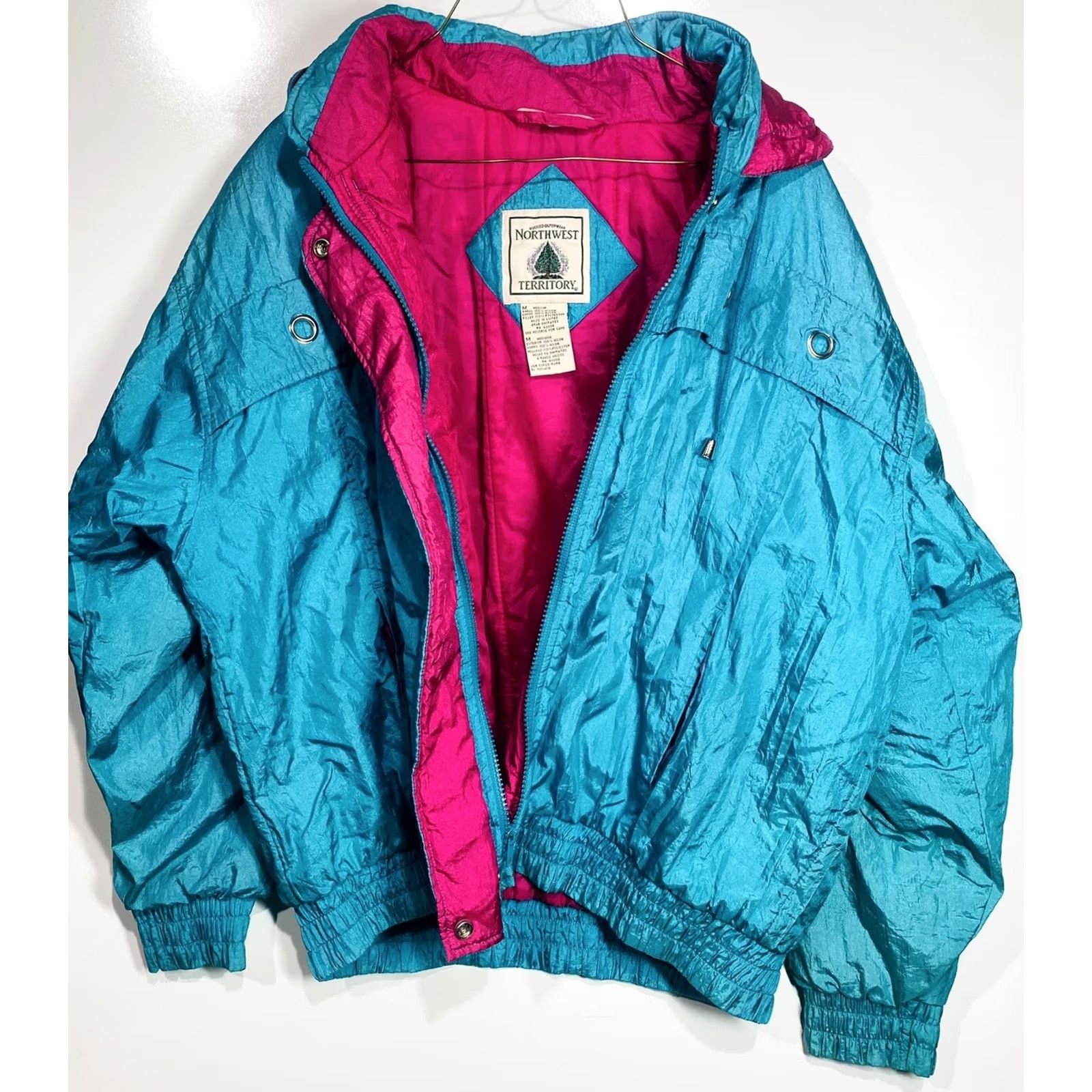 Weatherproof VINTAGE NORTHWEST TERRITORY RUGGED OUTWEAR WEATHERPROOF JACKET Women’s M Teal Size M / US 6-8 / IT 42-44 - 7 Thumbnail