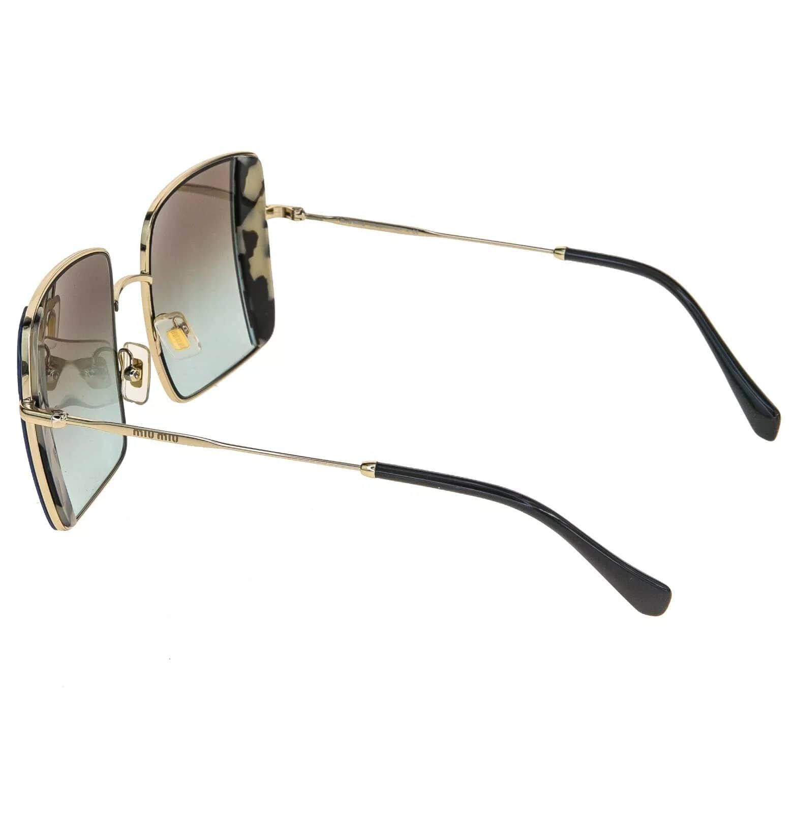 Miu Miu MIU MIU CORE MU56VS Gold Green Sand Geometric Square 56V Size ONE SIZE - 6 Thumbnail