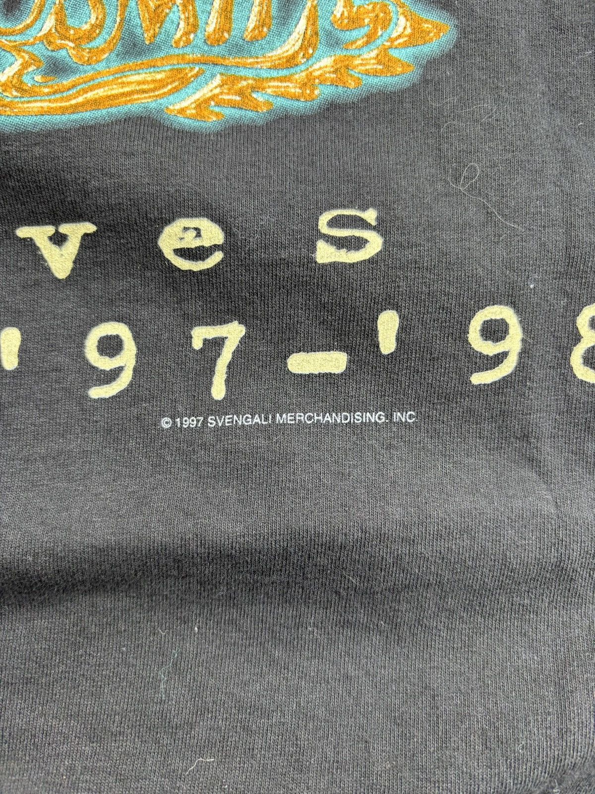 Band Tees Vintage 1997-98 Aerosmith Nine Lives Tour T Shirt Size US L / EU 52-54 / 3 - 6 Thumbnail