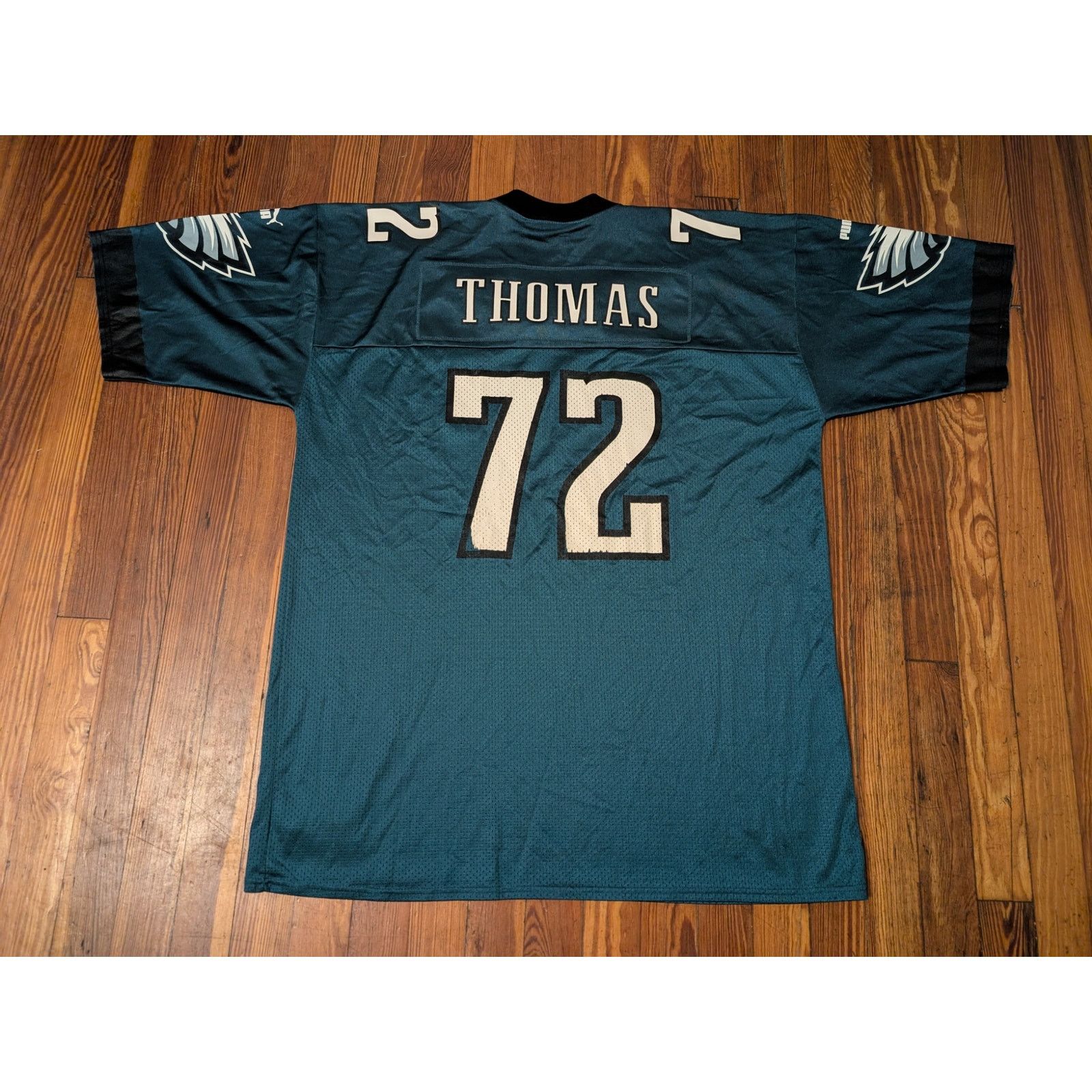Puma VTG Philadelphia Eagles Puma Tra Thomas Mens XL Green Jersey Size US XL / EU 56 / 4 - 2 Thumbnail
