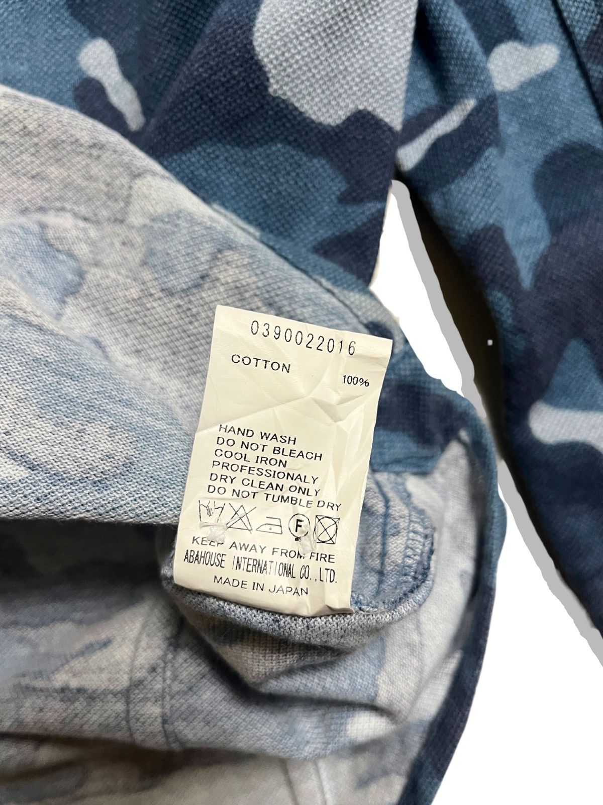 Beauty Beast × If Six Was Nine × Japanese Brand Designwork by Abahouse - camo blue slim fit shirt Size US M / EU 48-50 / 2 - 4 Thumbnail