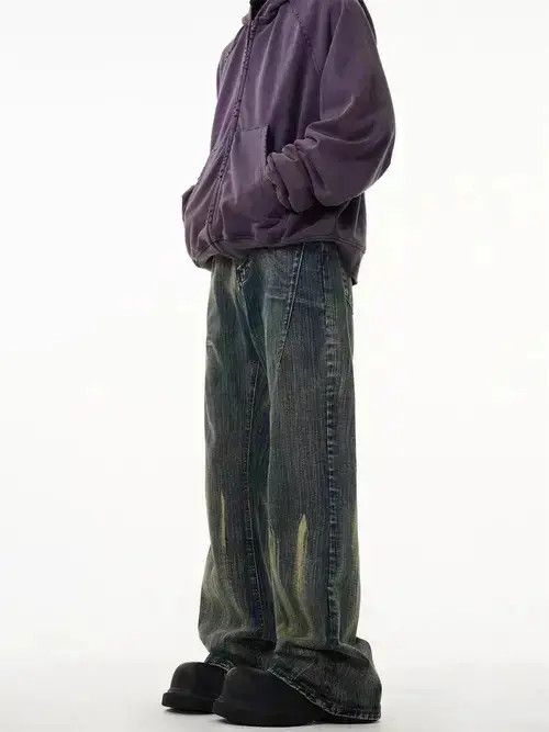 VIBE Vintage slub textured micro-flare jeans Size US 32 / EU 48 - 3 Thumbnail