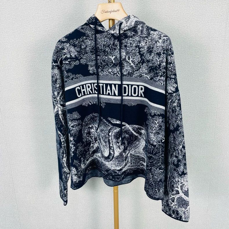 Dior Jungle Series Knit Hoodie XS - dmc