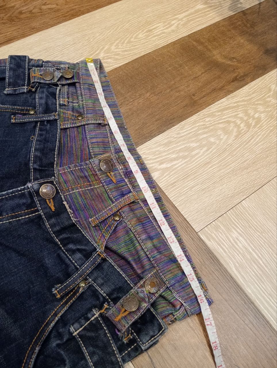 Japanese Brand JAPANESE DOUBLE WAIST BLUE DENIM PANTS Size US 33 - 15 Thumbnail