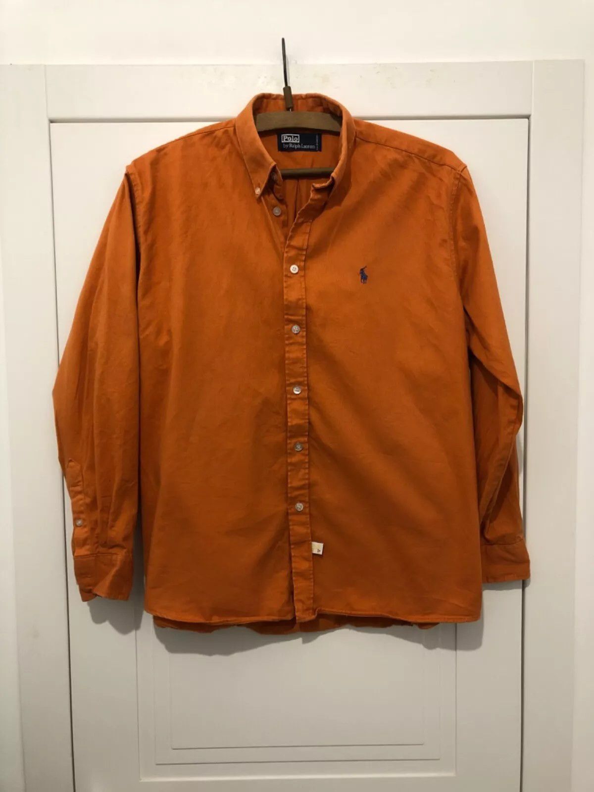 Polo Ralph Lauren Polo Ralph Lauren Vintage Orange Shirt Size US L / EU 52-54 / 3 - 1 Thumbnail