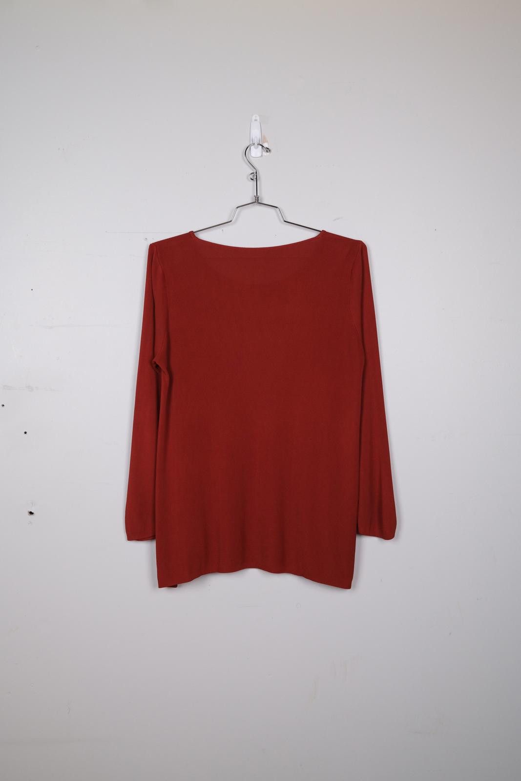 Vintage 00's Tunic Terracotta Long Sleeve T-Shirt Size ONE SIZE - 2 Thumbnail