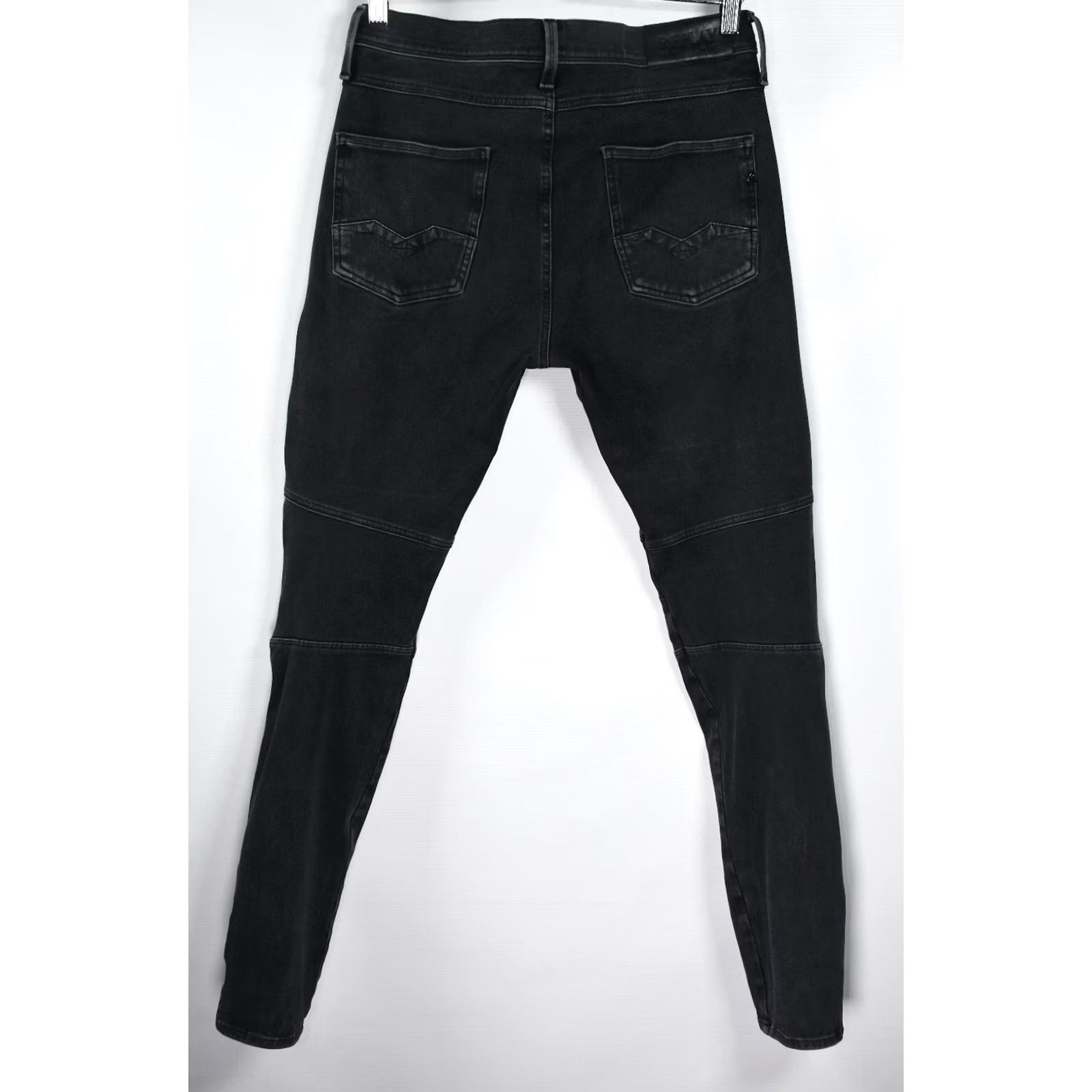 Replay REPLAY HYPERFLEX RHUSH Jeans Slim Men W32 L32 Black Skinny 32in Inseam 80% Cotton 13% Polyester 7% Elastane Slim Fit Tailored Vintage N/A Size US 32 / EU 48 - 2 Thumbnail