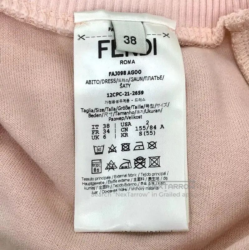 Fendi Fendi Pink Cotton Casual Pants for Women . Size 23" - 6 Thumbnail