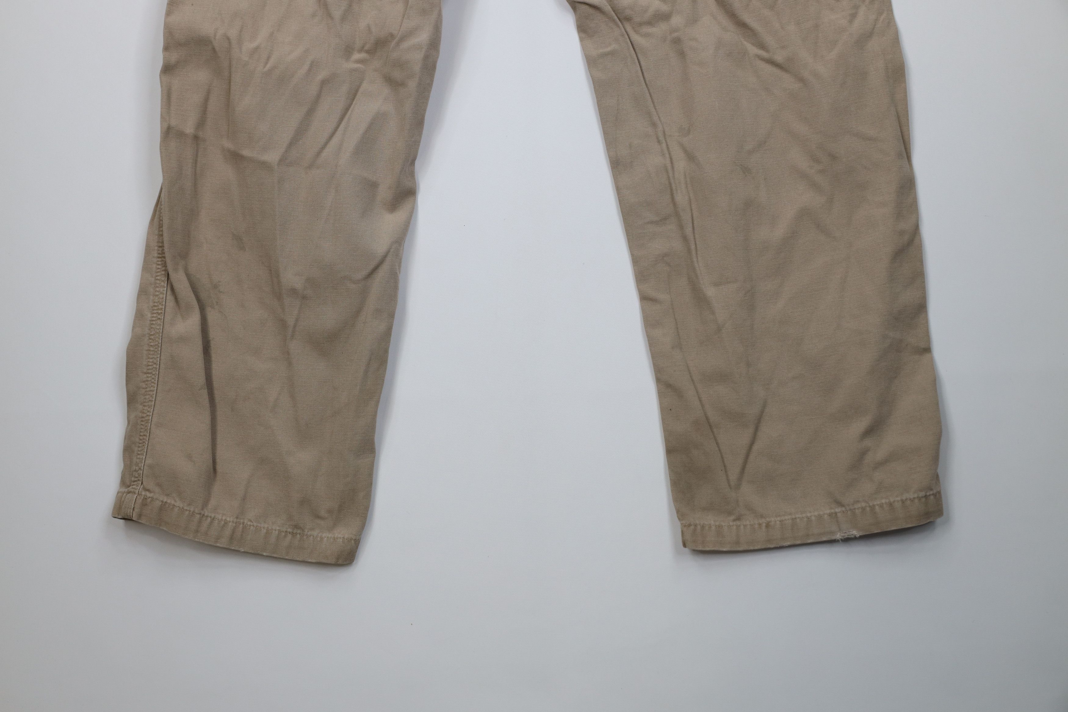 Carhartt Vintage Carhartt Spell Out Wide Leg Dungaree Pants Khaki Size US 38 / EU 54 - 14 Thumbnail