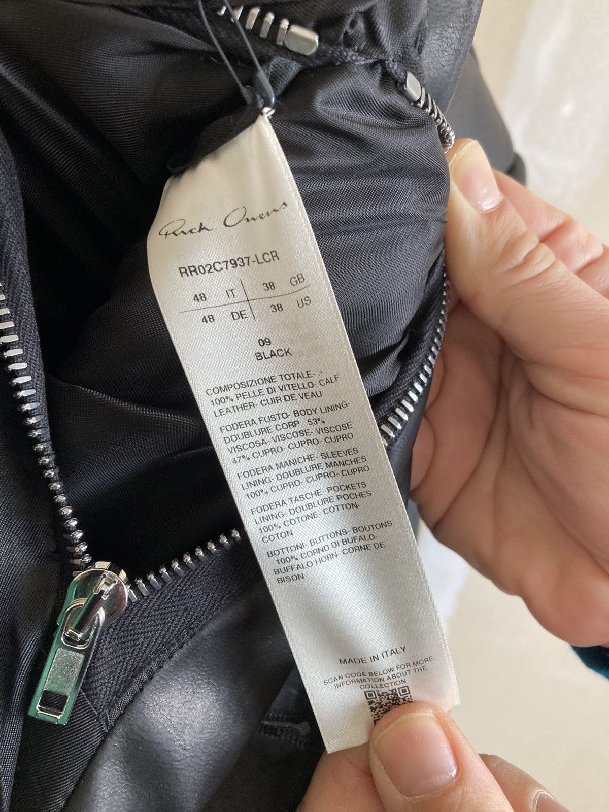 Rick Owens BRAND NEW/ Rick Owens Edfu Leather Coat Size US M / EU 48-50 / 2 - 10 Thumbnail
