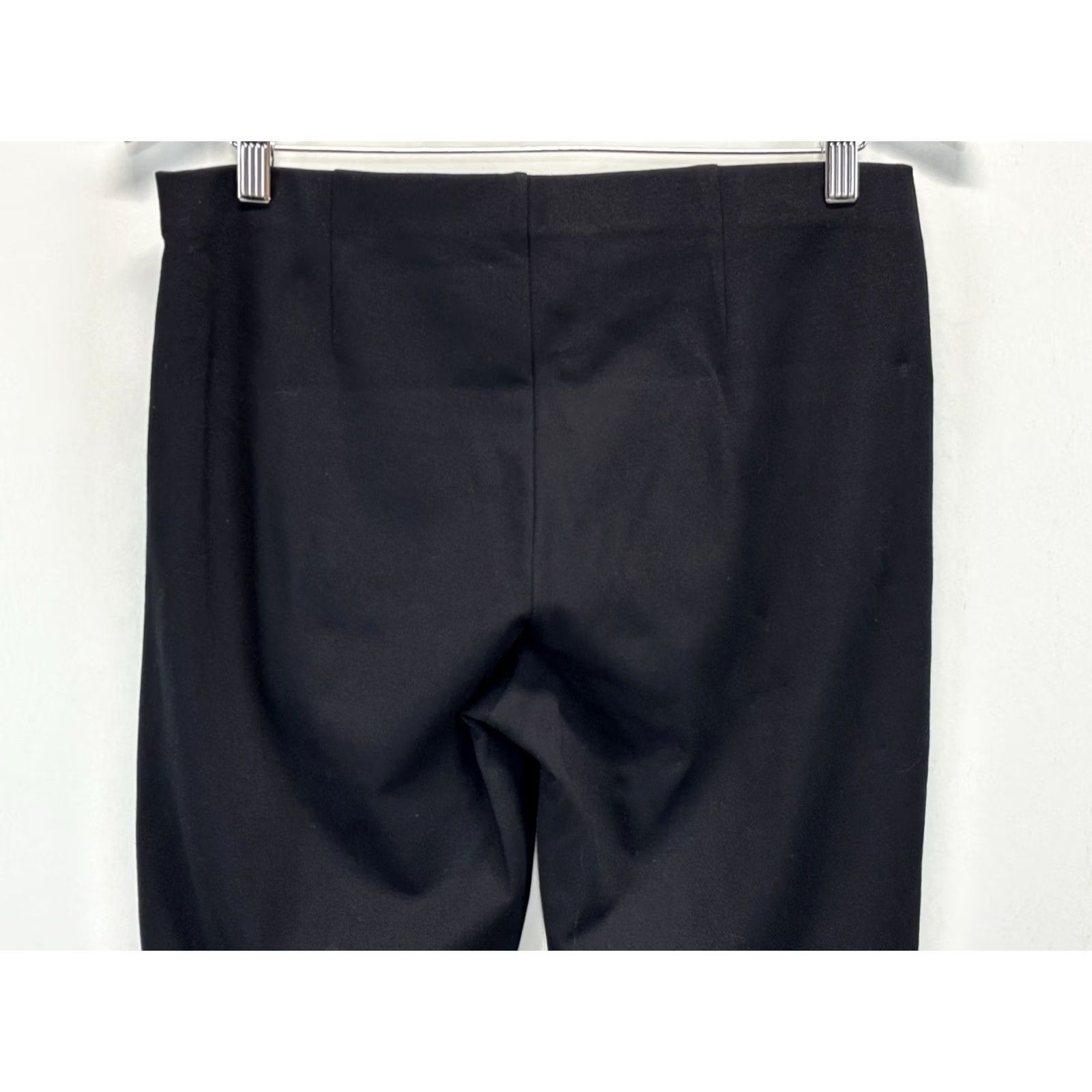 Eileen Fisher Eileen Fisher Slim Pant Ankle Black Women's M Crepe Washable Stretch Pull On Size 32" / US 10 / IT 46 - 4 Thumbnail