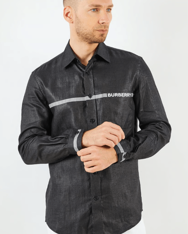 Burberry Burberry Men Dress shirt XS black MSRP $600 Size US XS / EU 42 / 0 - 2 Thumbnail