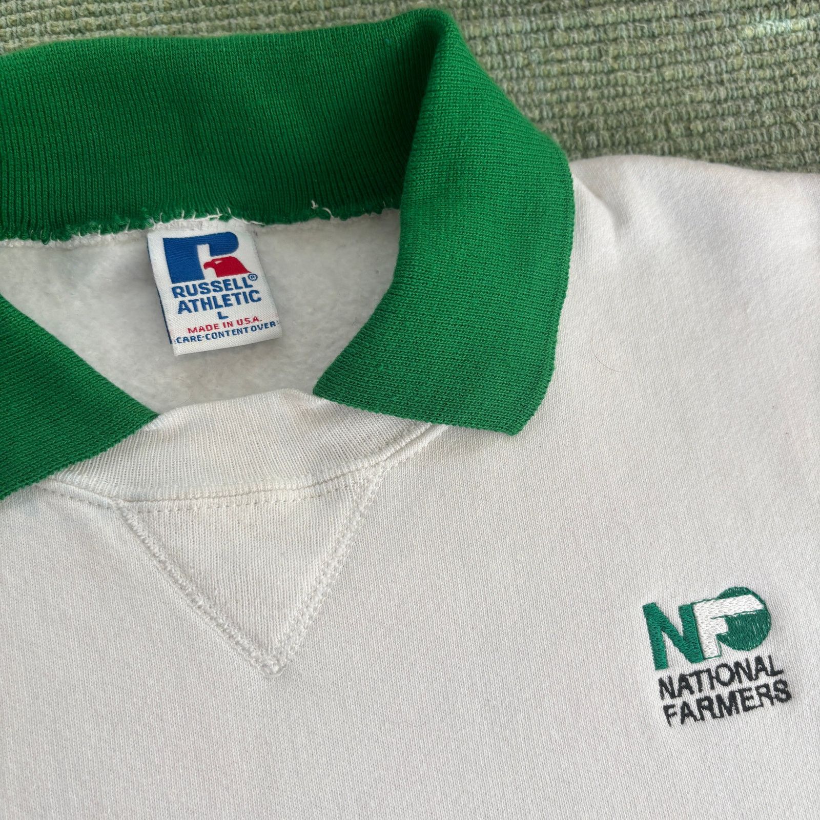 Russell Athletic × Vintage Vintage 1990s Russell Athletic cotton collared farmers sweat Size US L / EU 52-54 / 3 - 3 Thumbnail