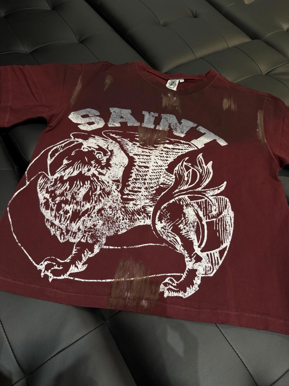 Saint Vanity Size L - Saint Vanity T-shirt 2025 Red Authentic (NEW) Size US L / EU 52-54 / 3 - 2 Thumbnail