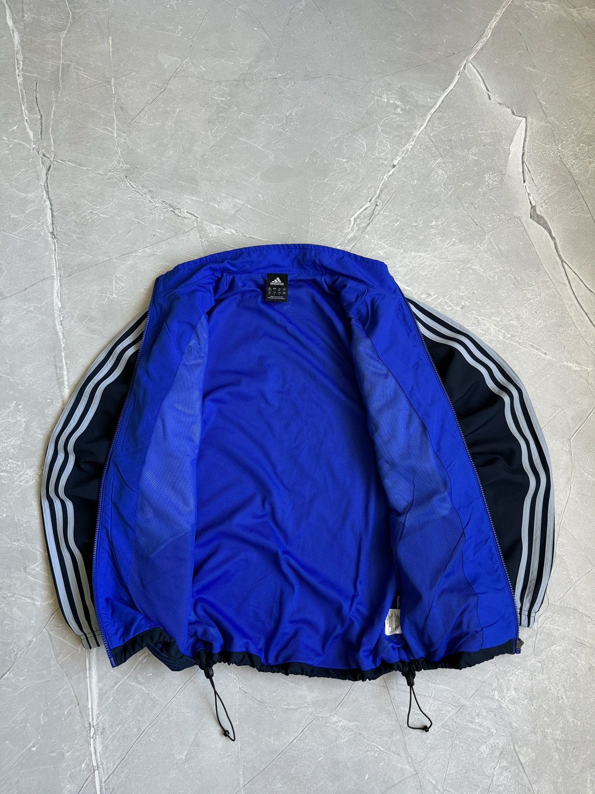 Adidas Vintage 2000s Adidas Zip Track Jacket Drill Soccer Style Size US S / EU 44-46 / 1 - 9 Thumbnail