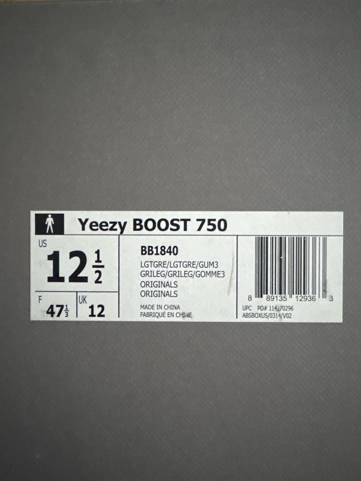 Adidas Yeezy 750 Size US 12.5 / EU 45-46 - 7 Thumbnail